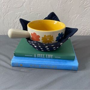 Soup Crock Bowl Cozy Floral And Palm Mitt
